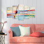 Wallity Set de 5 Piezas de Pintura Decorativa de MDF 5ABSMDF-51 Multicolor
